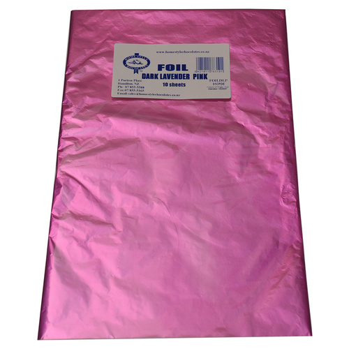 Home Style Chocolates - Dark Lavender Pink Foil
