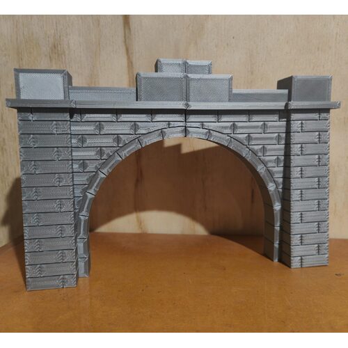 Stone Double Tunnel Portal [Scale: HO]