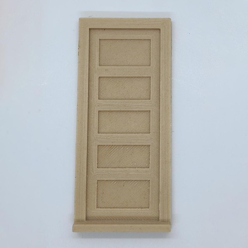 Timber Door Single [Colour: Wood] [Scale: G] [Type: A]