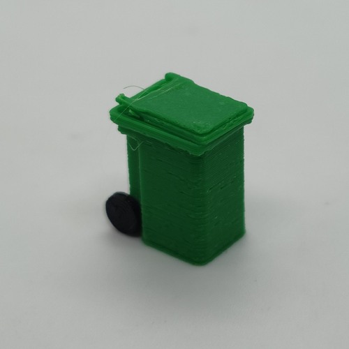 Wheelie Bin [Colour: Green] [Scale: HO]